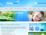 Alpha Water Water Filtration Units, Spring Water Filtration Systems