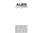 ALRIK - INSPIRED BY STENBÄCK