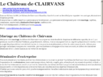 Location de salle de mariage et séminaire (Jura - Doubs - Ain - Bourgogne) - Le CHATEAU DE CLAIRVANS