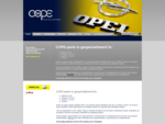 COPE-parts Classic Opel Parts Emmen... levert nieuwe originele Opel onderdelen voor klassieke Ope
