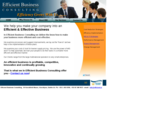 Efficient Business Consulting Homepage - Process Improvement, IT Strategic Tactical Operational su