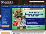 Haines Educational - providers of science and maths curriculum products and laboratory supplies