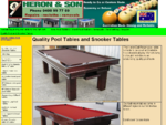 Heron Sons - Quality Pool and Snooker Tables