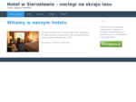 Hotel w SierosÅawie – noclegi na skraju lasu | Cisza, spokà³j i komfort