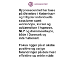 Velkommen til Hypnosecentret v. certificeret hypnoterapeut og hypnotisør Birgitte Møller Staal