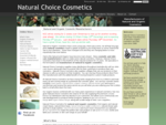Natural Choice Cosmetics | Natural Organic Cosmetic Manufacturers