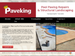 Pool paving contractor, paving restoration and structural landscaping