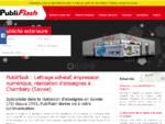 PubliFlash, réalisation d'enseigne en Savoie (73) à Chambéry, publicités d'entreprise en lettrage