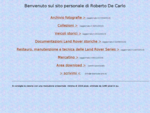 Roberto De Carlo - Land Rover - Alfa Romeo - BMW - Fortificazioni - collezionismo - escursioni - ..