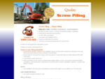 Screw Piling, Sheet Piling, Screw Piers and Screw Piles Specialist 8211; QPile Foundations