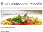 Erna's ongezouten website. Informatie en recepten voor mensen met een natriumbeperkt dieet