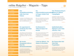 online Ratgeber – Magazin – Tipps