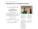 Transcript Divas Transcription Services — Superb transcription services ( rates). Sydney. Melbou