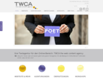 Texter für’s Web gesucht? Textagentur für Webtext gefunden! TWCA the web content agency