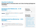 Voucher-Codes. be - Kortingscodes - Couponcodes