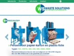 Waste Solutions - uw partner in afvalreductie. Persen voor papier, karton, plastic, folie, droo