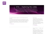 27m — Exploring the codes - 27m