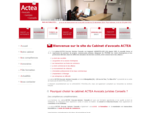 Site Internet de ACTEA Avocats Juristes Conseils spécialiste en droit des sociétés, en fonds de ...