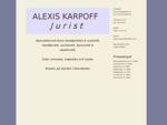 Juristfirma Alexis Karpoff, immigration, asylrätt, familjerätt, socialrätt, hyresrätt, skatter