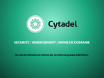 Ce nom de domaine est réservé par un client du groupe Add Online  Cytadel - Groupe A