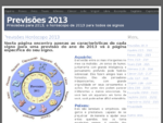Previsões para 2013 - Horóscopo 2013