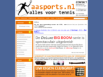 AA Sports. nl - Alles voor tennis. Online tennisshop. Tennissnaren, speedmintonreg;, bespanmachi