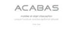 ACABAS mobilier et objet d'exception - Unique furniture and exceptional artwork