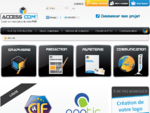 Access Com' logo, charte graphique, site web, print ...