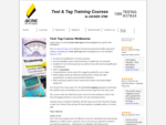 Test Tag Course Melbourne to ASNZS 3760 3012 | Test Tagging Training