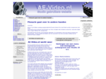 AE-Video. nl - Studio gebruikers website