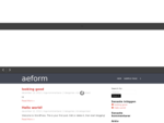 aeform | Just another WordPress site