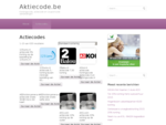 Aktiecode. be | Kortingscode, actiecode en couponcode aanbiedingen