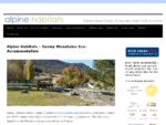 Alpine Habitats - Snowy Mountains Eco-Accommodation