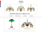AMPLA - lampy stojące, wiszące, stołowe - żyrandole i kinkiety z materiałów szlachetnych (mosiądz,