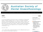 The Australian Society of Dental Anaesthesiology