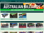 OUR TABLES - Billiard Tables Pool Tables - Australian Billiards