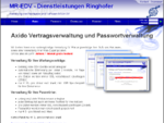 ringhofer.eu | Axido Vertragsverwaltung und Passwortverwaltung