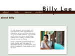 Billy Lee - web design and development
