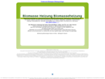 Biomasse Heizung Biomasseheizung