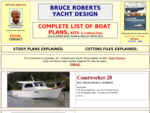 Official Bruce Roberts web site, boat plans, steel and aluminium boat kits, power cats,