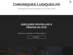 Chroniques-ludiques. fr articles et tests de jeux vidéo