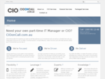 CIO on Call | Part Time CIO, Interim CIO Temporary CIO Services