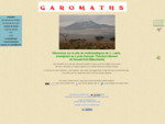 Page d'accueil de GAROMATHS, site de Mathématiques