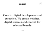 Client Agency. Design Development