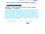 Clinique - CMC Chaumont le Bois Centre Médico Chirurgical à Chaumont