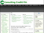 Benvenuto nel sito di Consulting Crediti P. A. S. r. l.