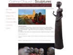 Corinne Chauvet - Sculpture - Terre, ceramique Albi - terres sereines, moines bouddhistes à Mazame
