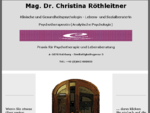 Mag.Dr.Christina Röthleitner, Psychotherapeutin, Tel.: 880055
