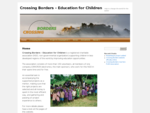 Crossing Borders – Education for Children | Help to change the world for the better