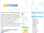 D-Vitamin - Info, fakta och köptips | D-vitamin. se